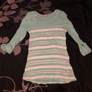 Mint green papaya shirt